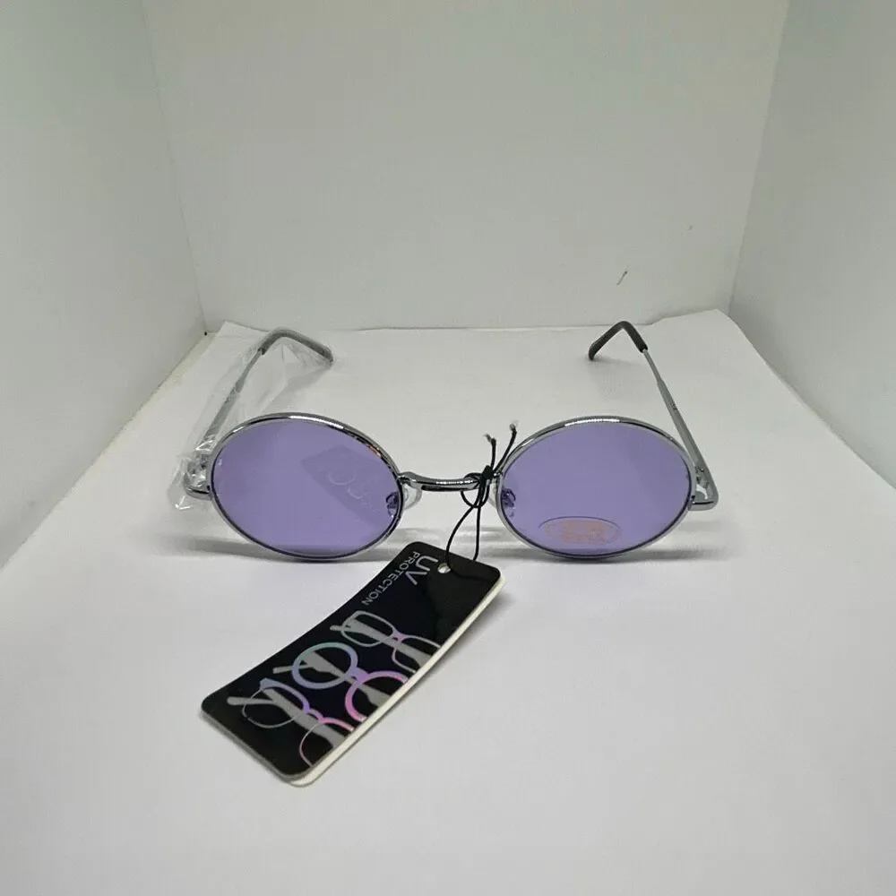 Retro Round UV400 Fashion Sunglasses – Metal Frame – New